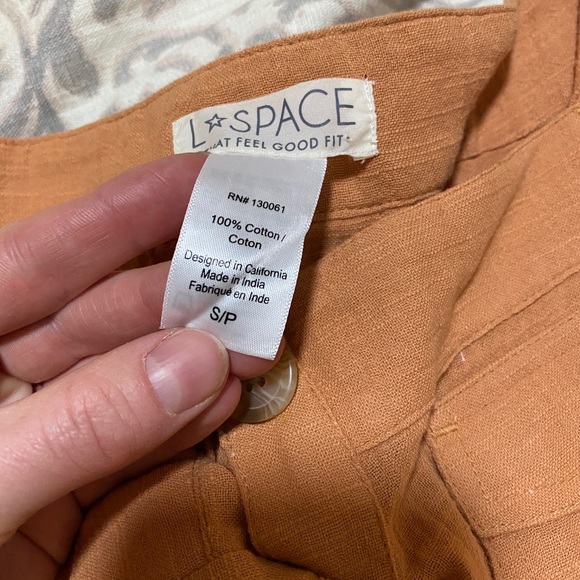 L*space Rust Romper with Buttons - Small - Picture 5 of 6